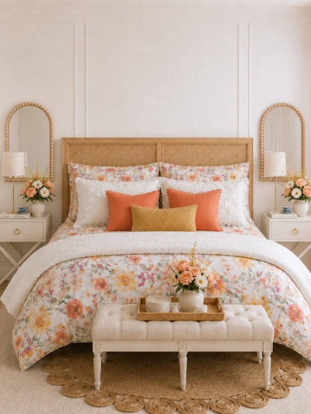Shoreline Cottage Floral Duvet Set